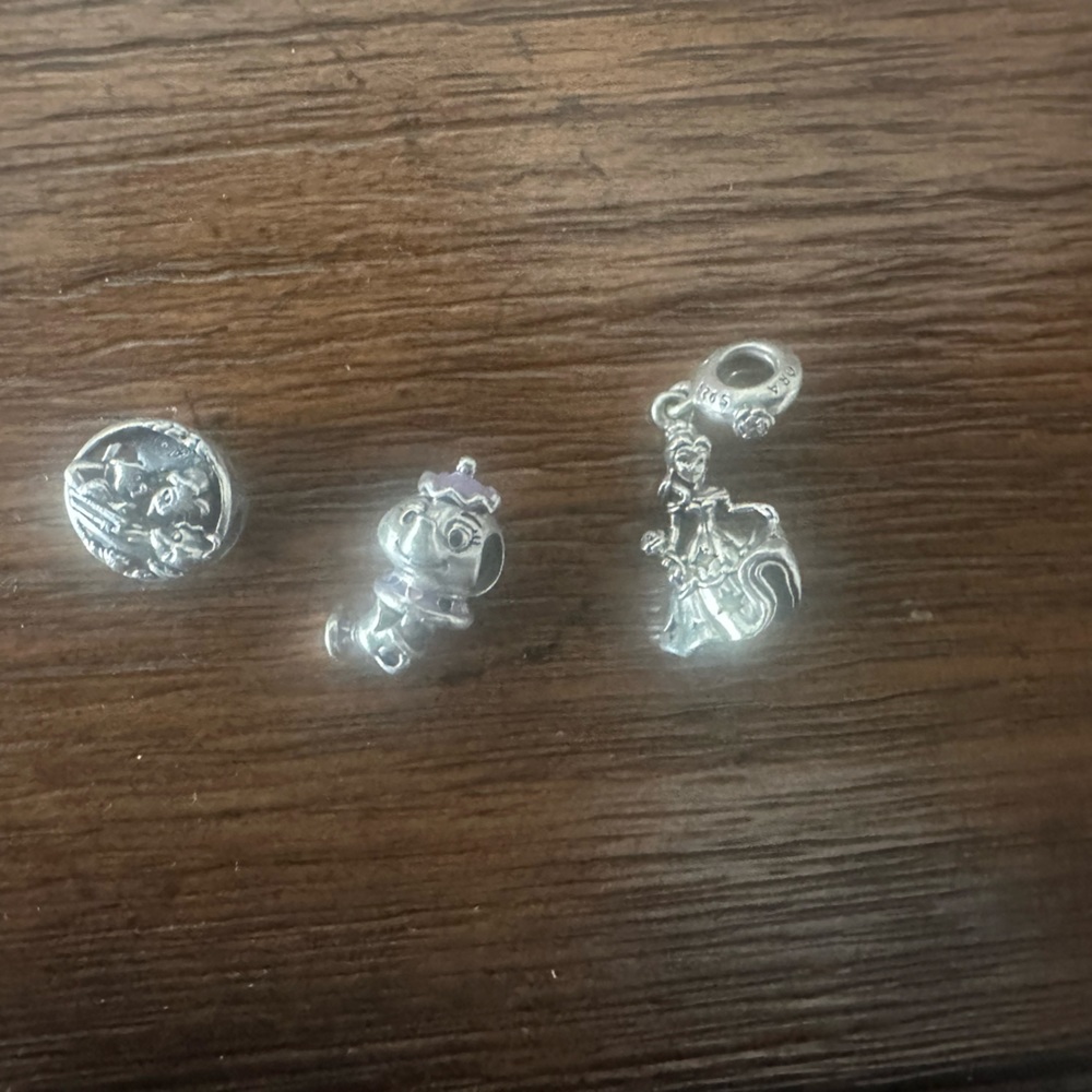 Pandora Disney Beauty and the Beast Trio Charm Set